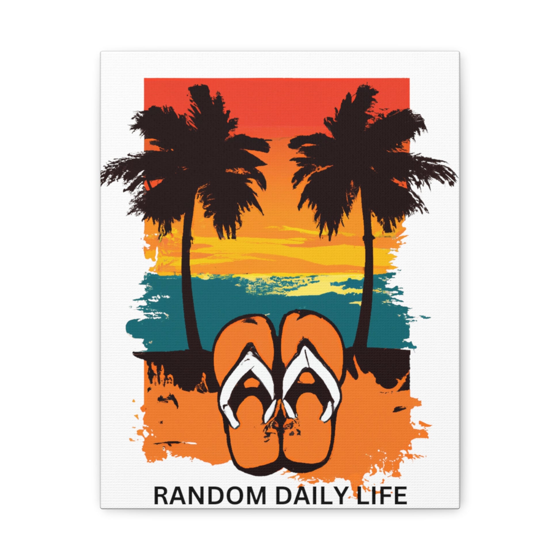 Random Daily Life ( Sunset Beach) - Canvas