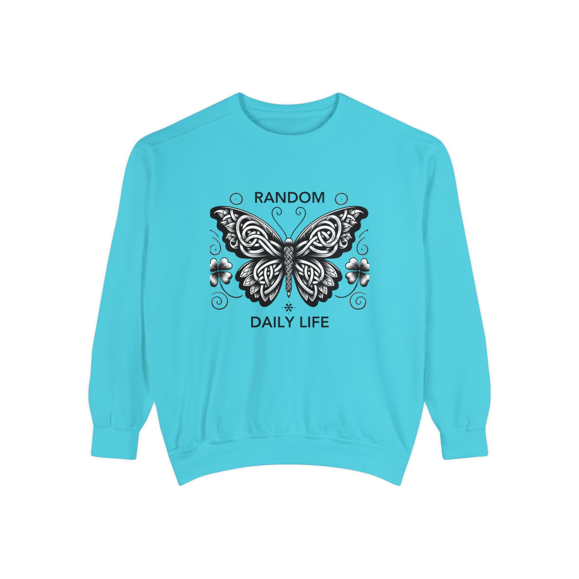 Random Daily Life ( The Grey Butterfly) - Unisex Garment-Dyed Sweatshirt