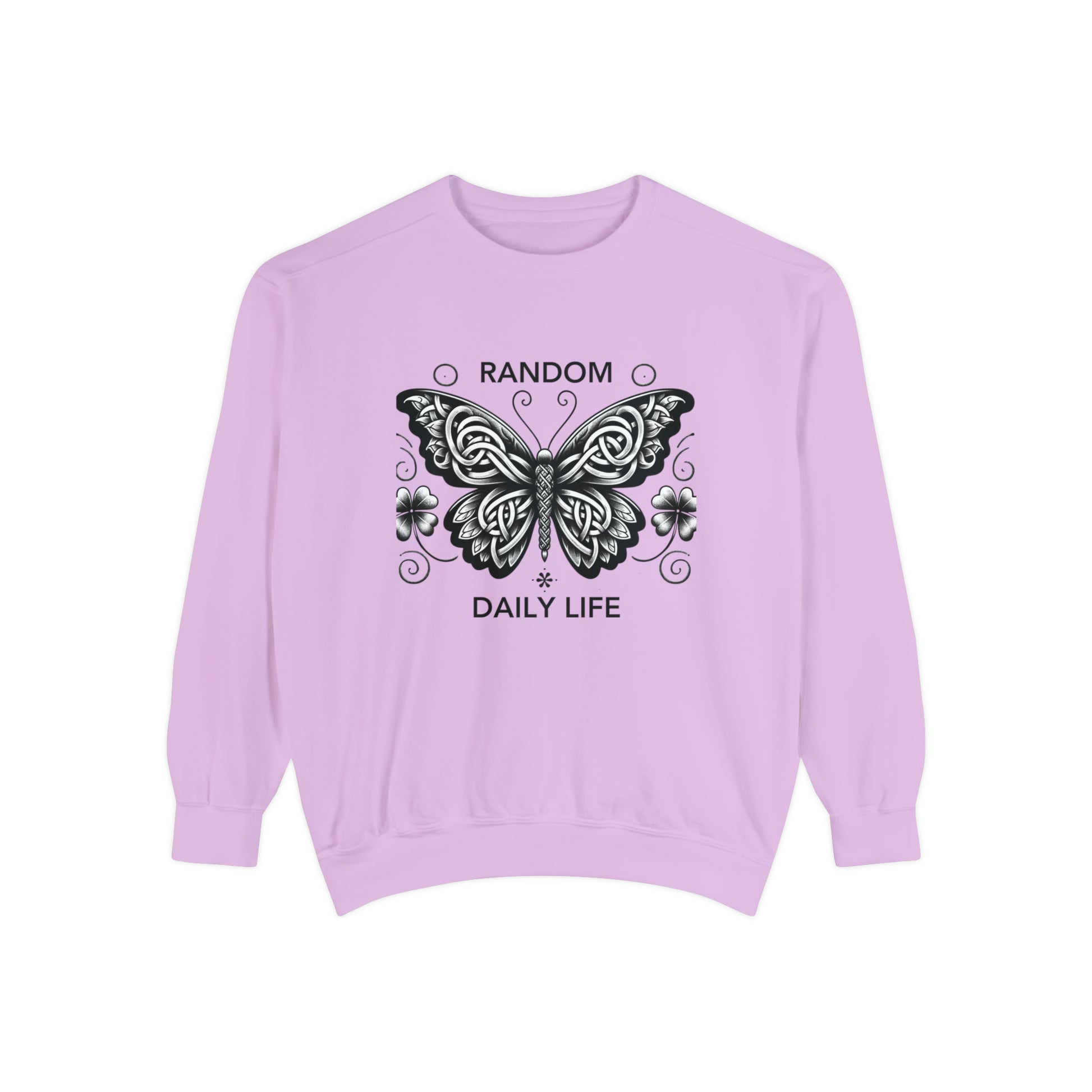 Random Daily Life ( The Grey Butterfly) - Unisex Garment-Dyed Sweatshirt