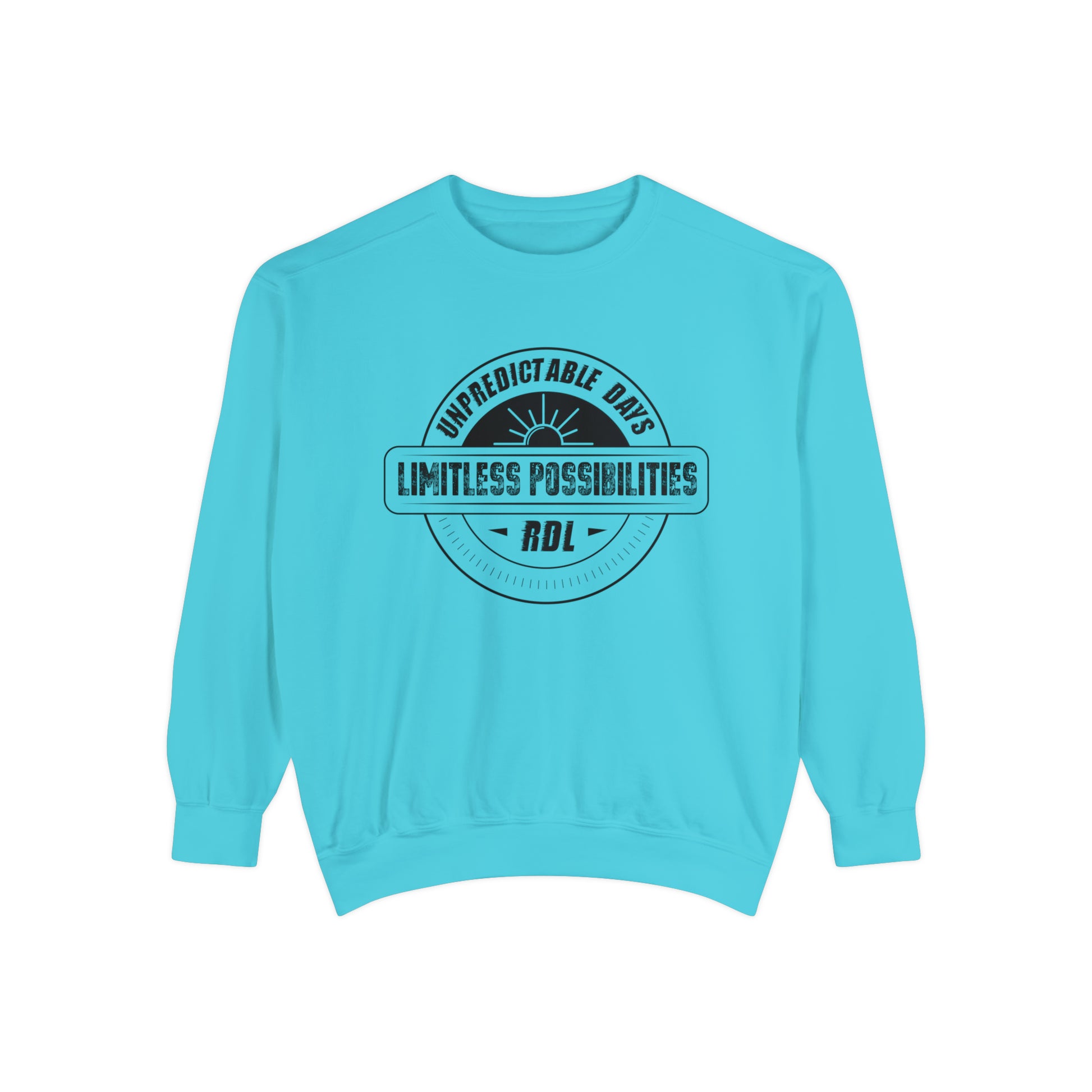 Unpredictable Days, Limitless Possibilities - Unisex Garment-Dyed Sweatshirt