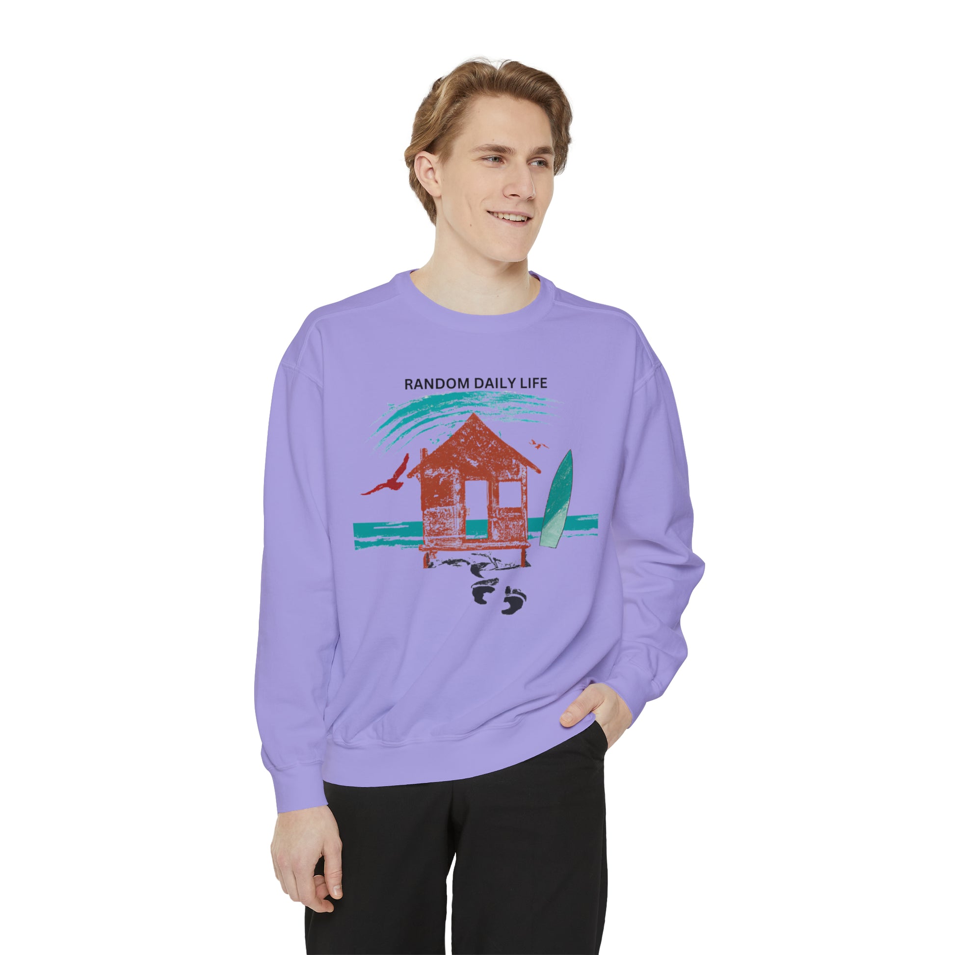 Embrace The Chaos, Find Your Own Rhythm - Unisex Garment-Dyed Sweatshirt