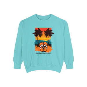 Random Daily Life ( Sunset Beach) - Unisex Garment-Dyed Sweatshirt