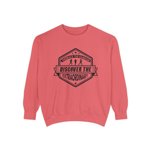 Embrace The Random - Discover The Extraordinary - Unisex Garment-Dyed Sweatshirt