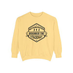 Embrace The Random - Discover The Extraordinary - Unisex Garment-Dyed Sweatshirt