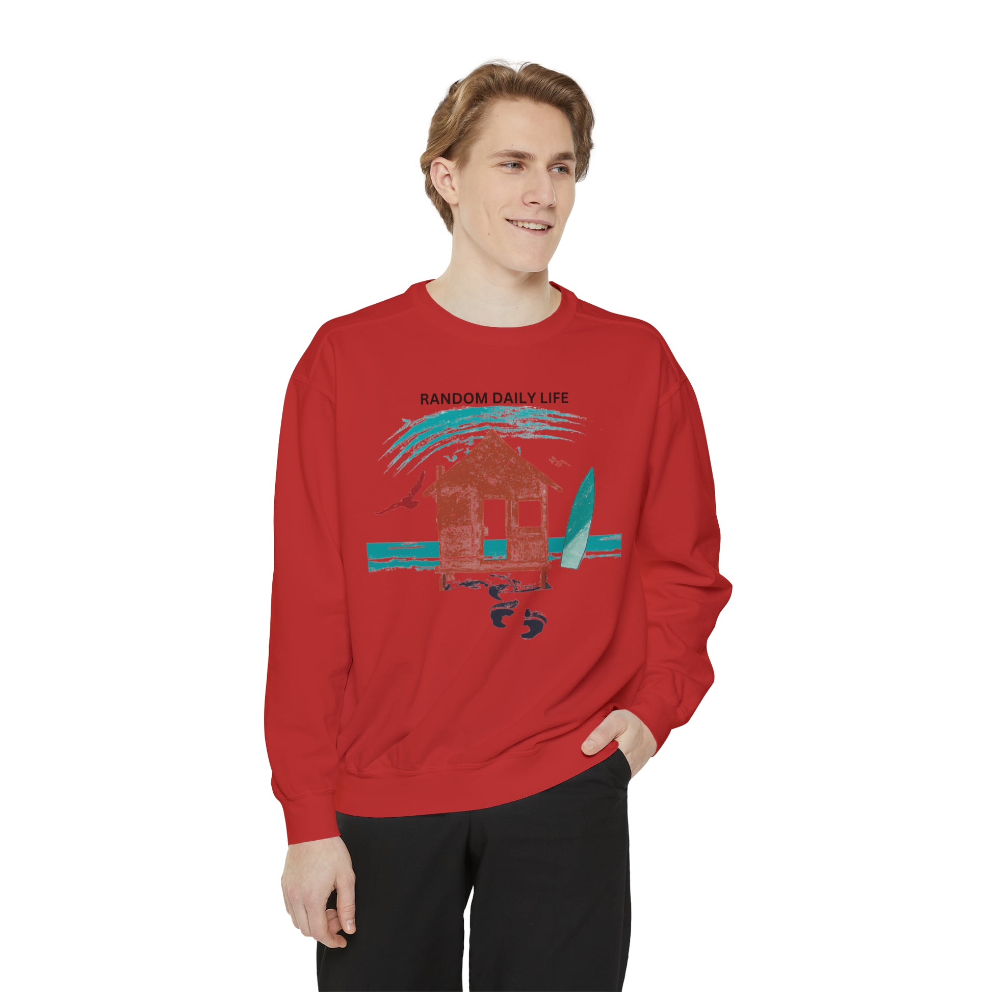 Embrace The Chaos, Find Your Own Rhythm - Unisex Garment-Dyed Sweatshirt