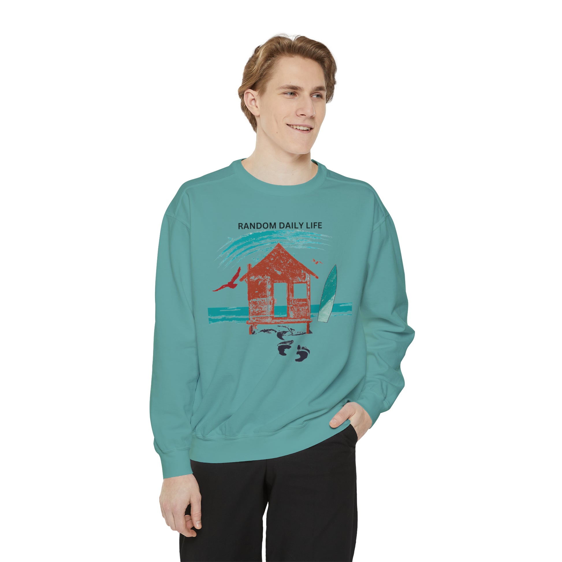 Embrace The Chaos, Find Your Own Rhythm - Unisex Garment-Dyed Sweatshirt