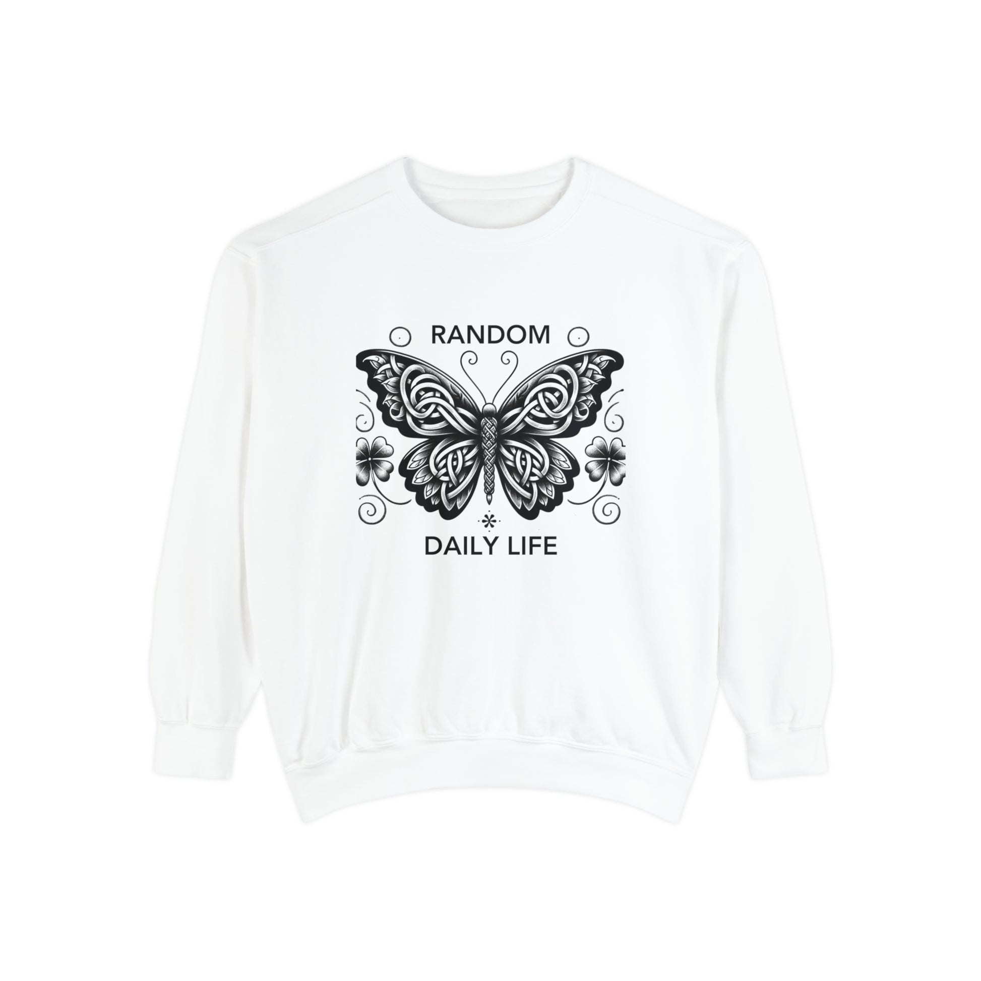 Random Daily Life ( The Grey Butterfly) - Unisex Garment-Dyed Sweatshirt