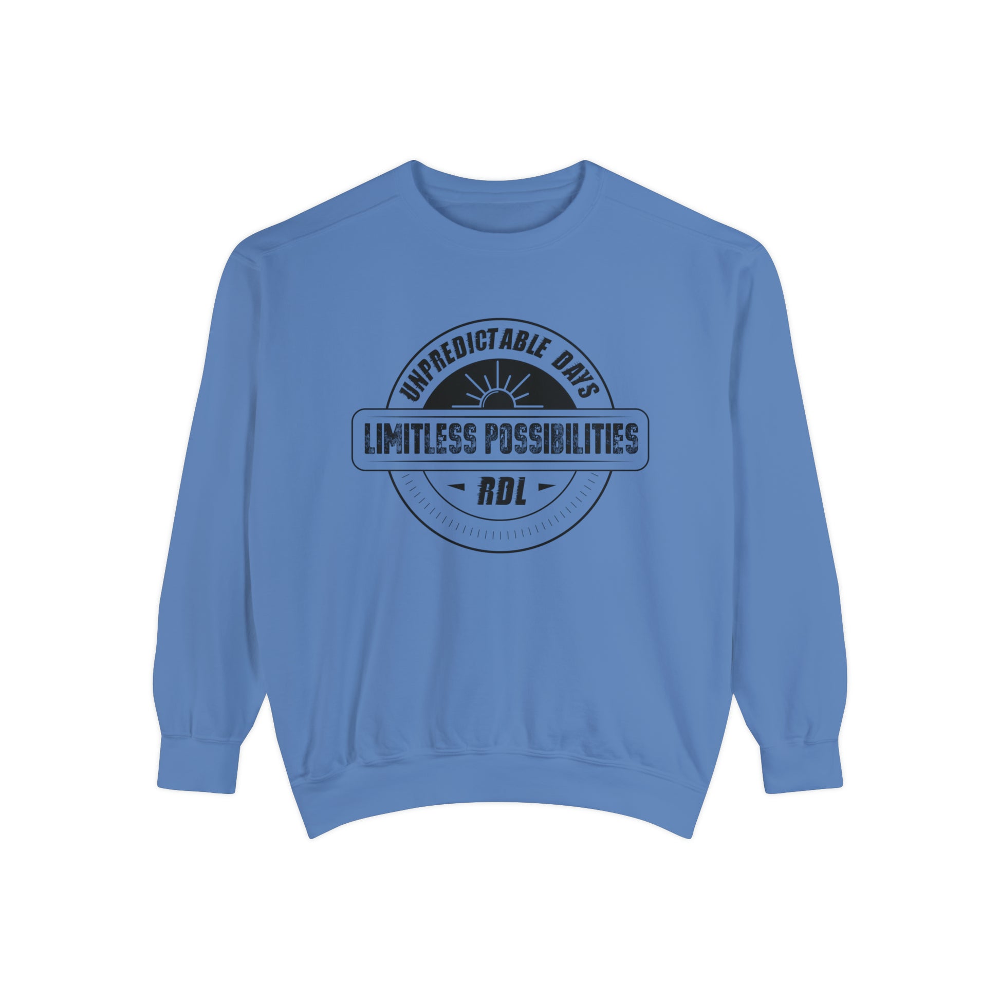 Unpredictable Days, Limitless Possibilities - Unisex Garment-Dyed Sweatshirt