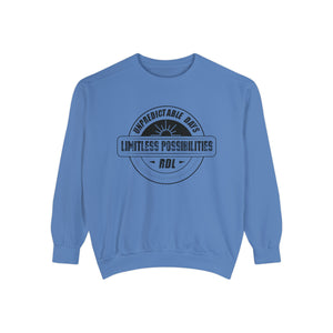 Unpredictable Days, Limitless Possibilities - Unisex Garment-Dyed Sweatshirt