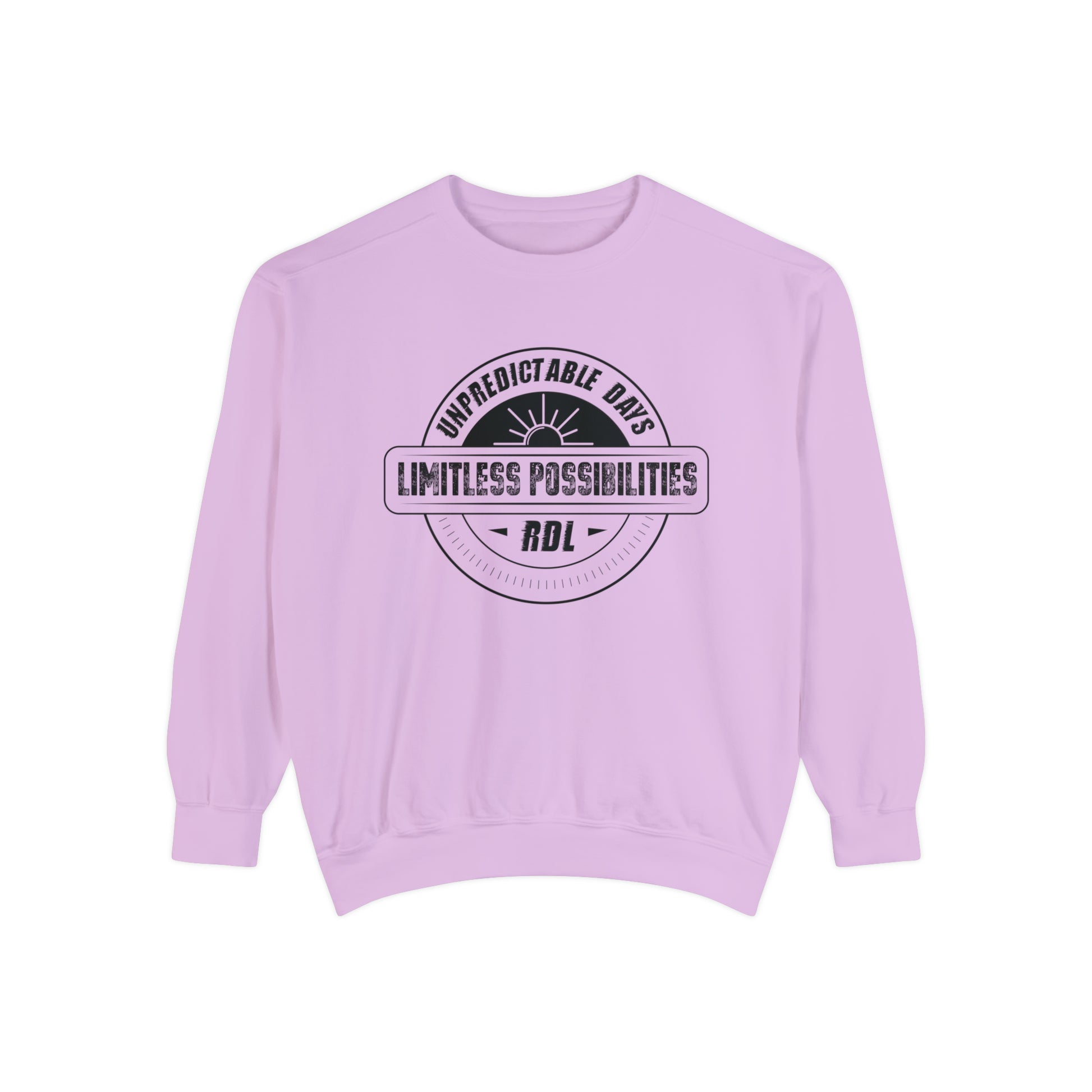 Unpredictable Days, Limitless Possibilities - Unisex Garment-Dyed Sweatshirt