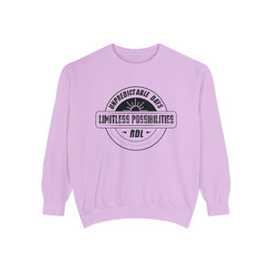 Unpredictable Days, Limitless Possibilities - Unisex Garment-Dyed Sweatshirt