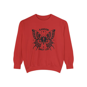 Random Daily Life ( Black Butterfly ) - Unisex Garment-Dyed Sweatshirt