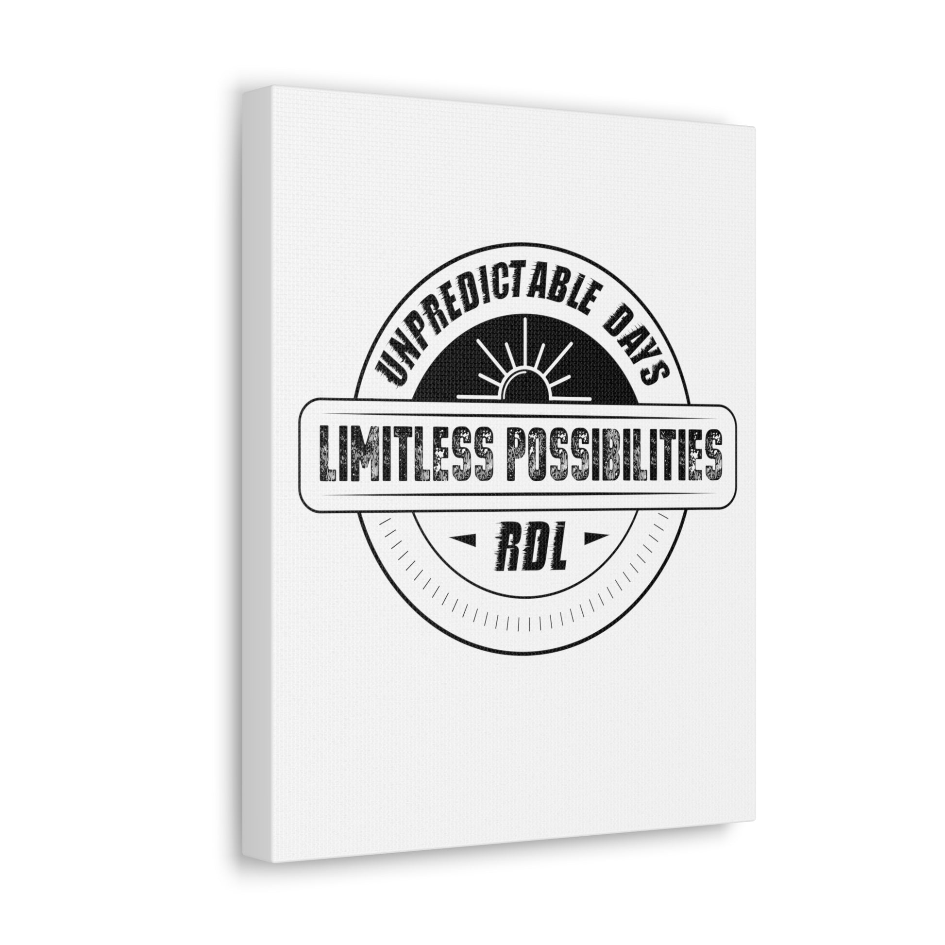 Unpredictable Days, Limitless Possibilities - Canvas