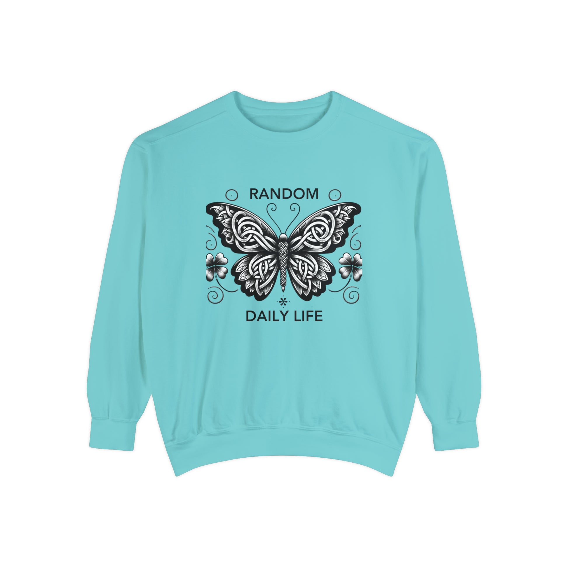 Random Daily Life ( The Grey Butterfly) - Unisex Garment-Dyed Sweatshirt