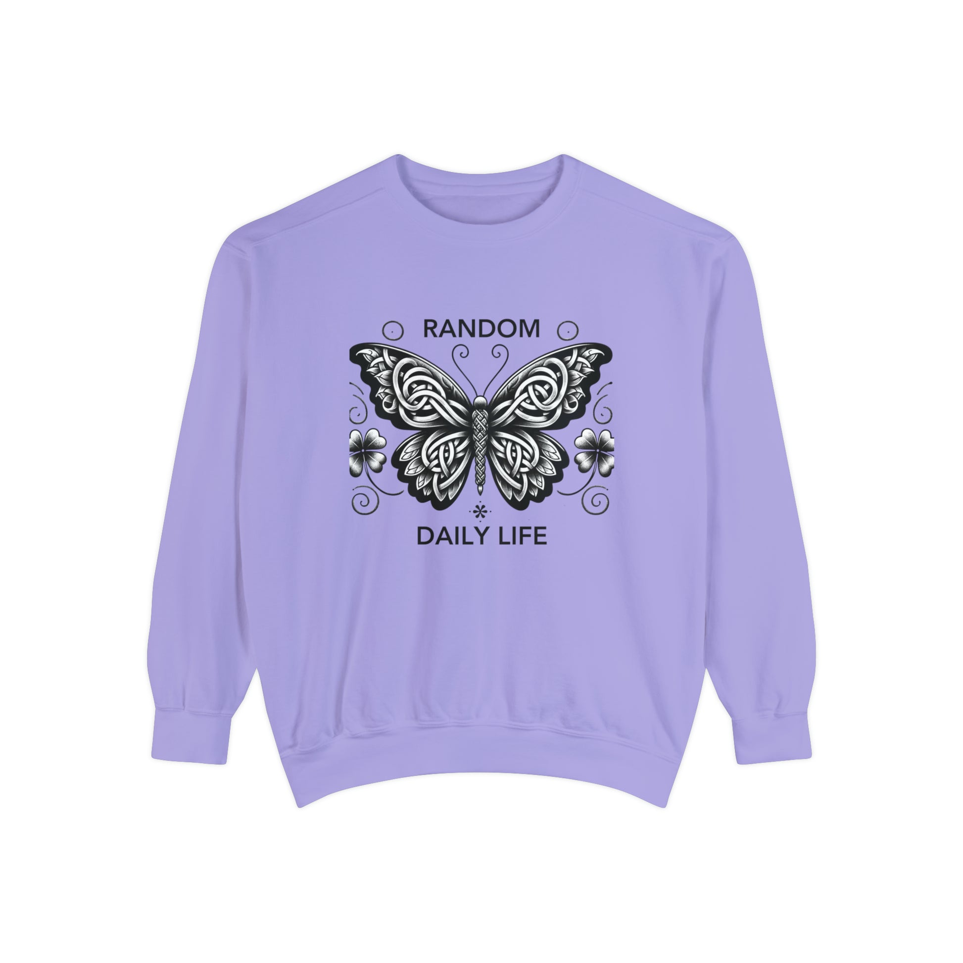 Random Daily Life ( The Grey Butterfly) - Unisex Garment-Dyed Sweatshirt