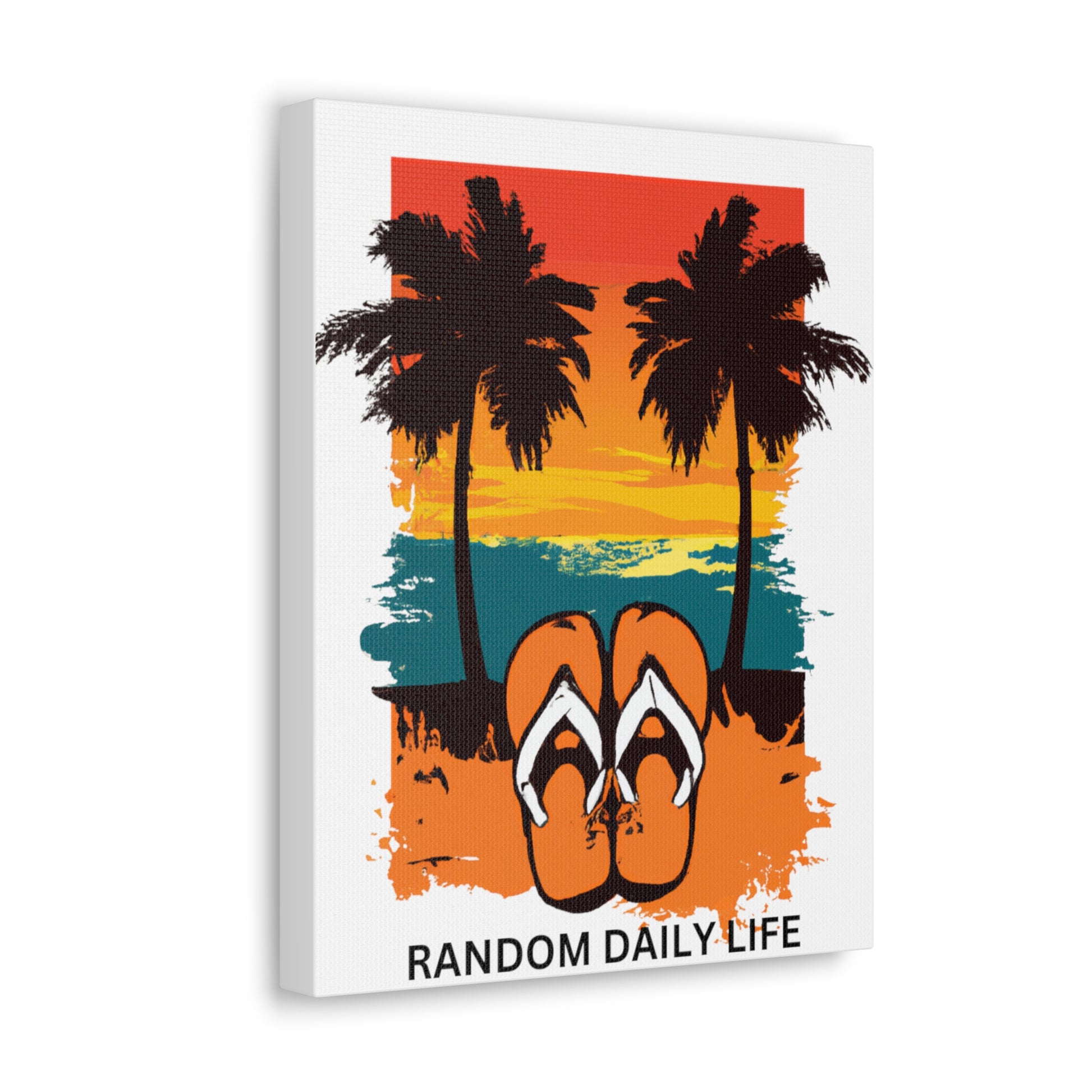 Random Daily Life ( Sunset Beach) - Canvas