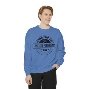 Unpredictable Days, Limitless Possibilities - Unisex Garment-Dyed Sweatshirt