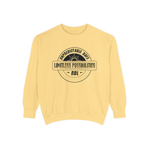 Unpredictable Days, Limitless Possibilities - Unisex Garment-Dyed Sweatshirt