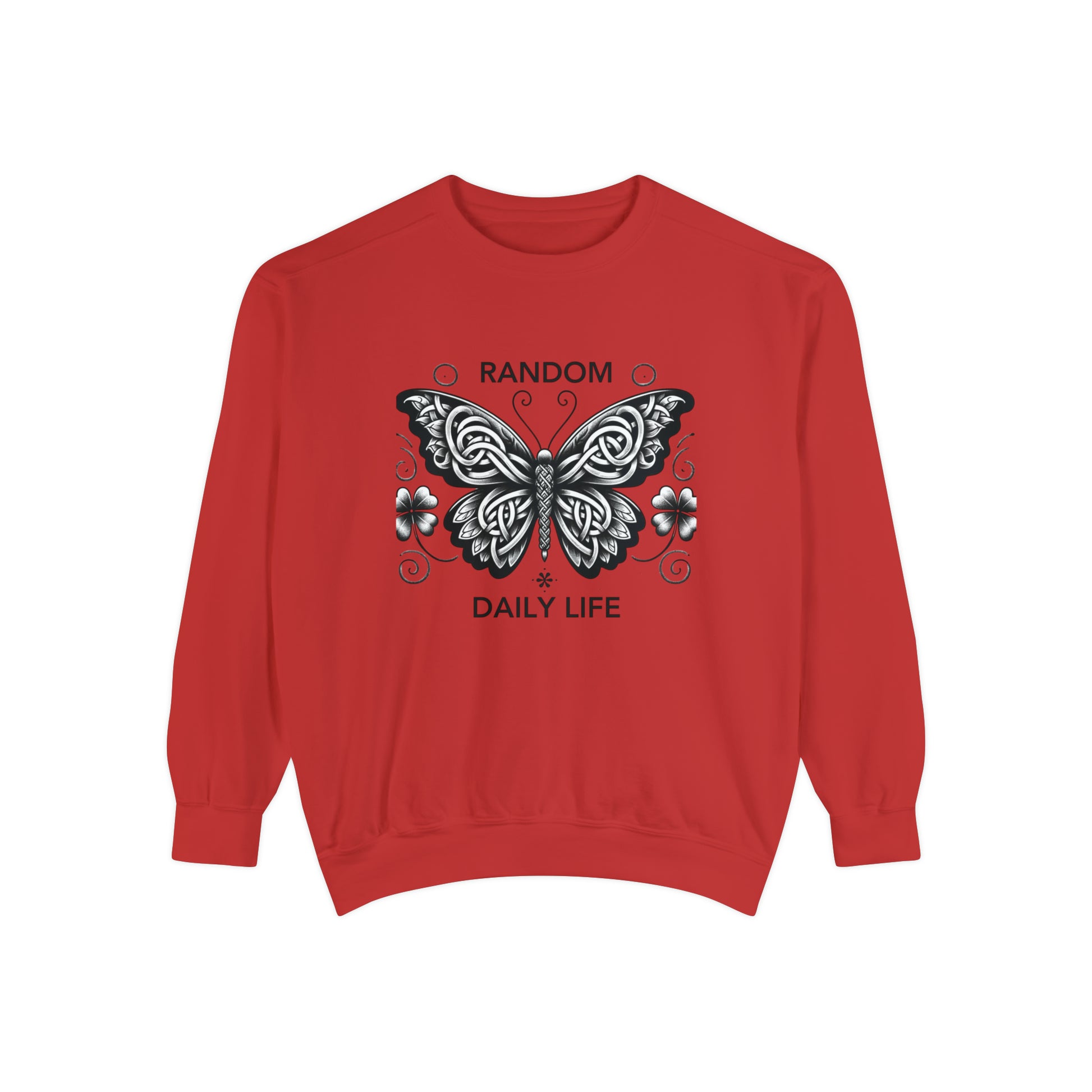 Random Daily Life ( The Grey Butterfly) - Unisex Garment-Dyed Sweatshirt