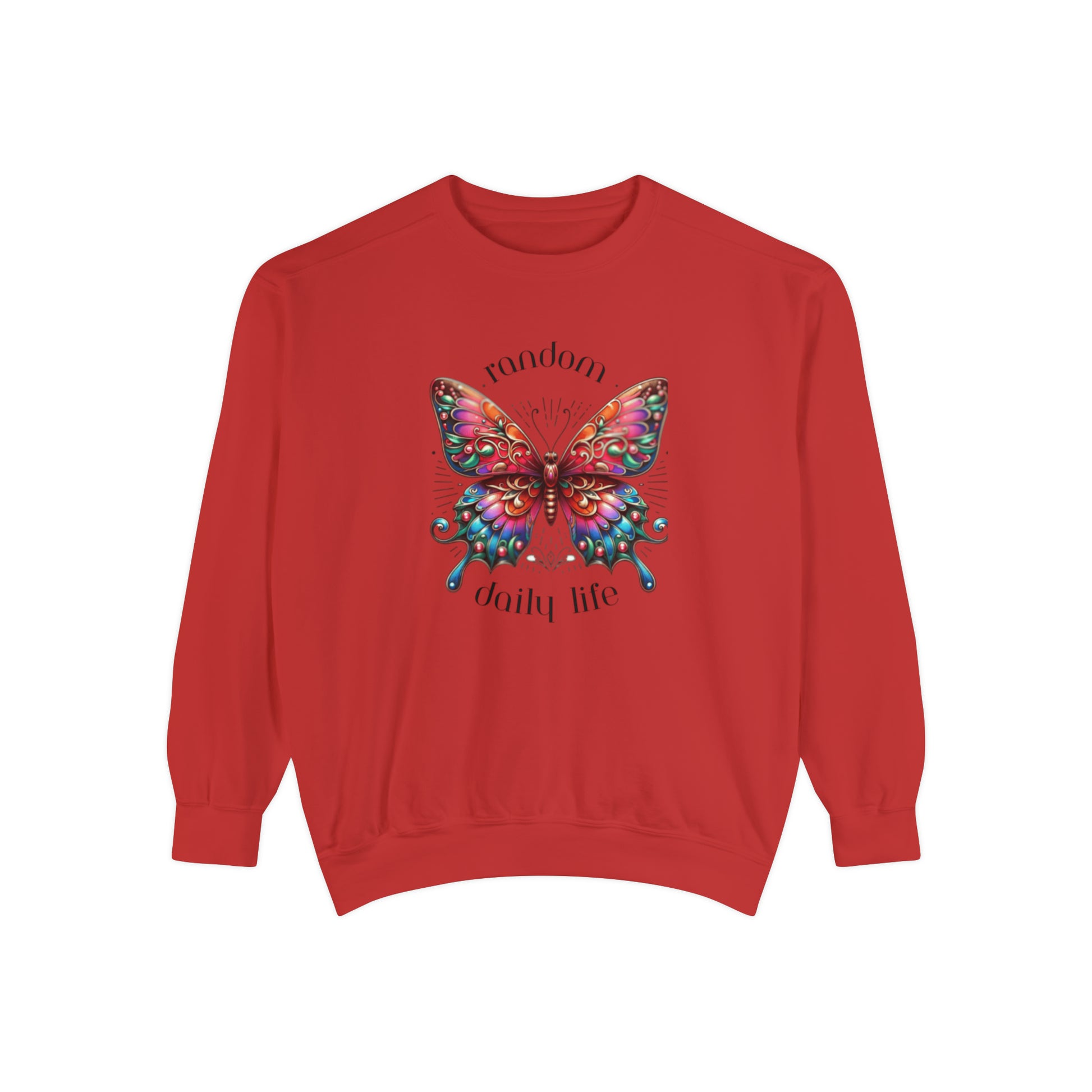 Random Daily Life ( Beautiful Butterfly) - Unisex Garment-Dyed Sweatshirt