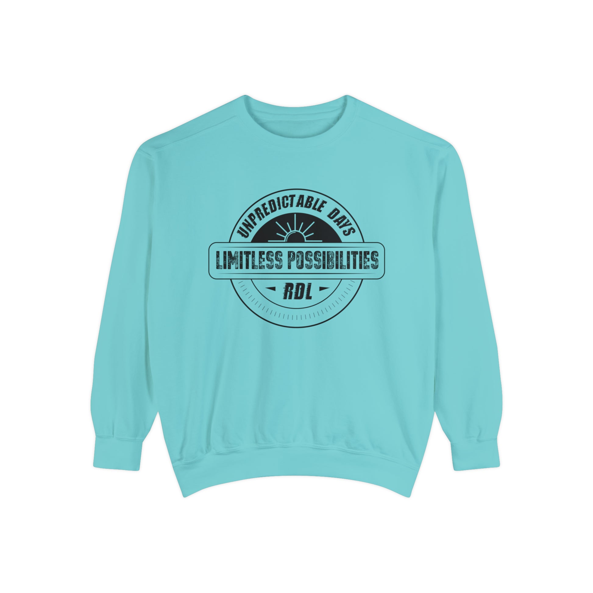 Unpredictable Days, Limitless Possibilities - Unisex Garment-Dyed Sweatshirt