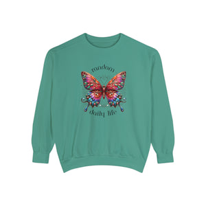 Random Daily Life ( Beautiful Butterfly) - Unisex Garment-Dyed Sweatshirt