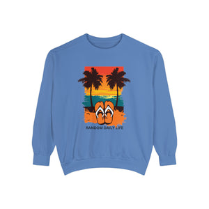 Random Daily Life ( Sunset Beach) - Unisex Garment-Dyed Sweatshirt