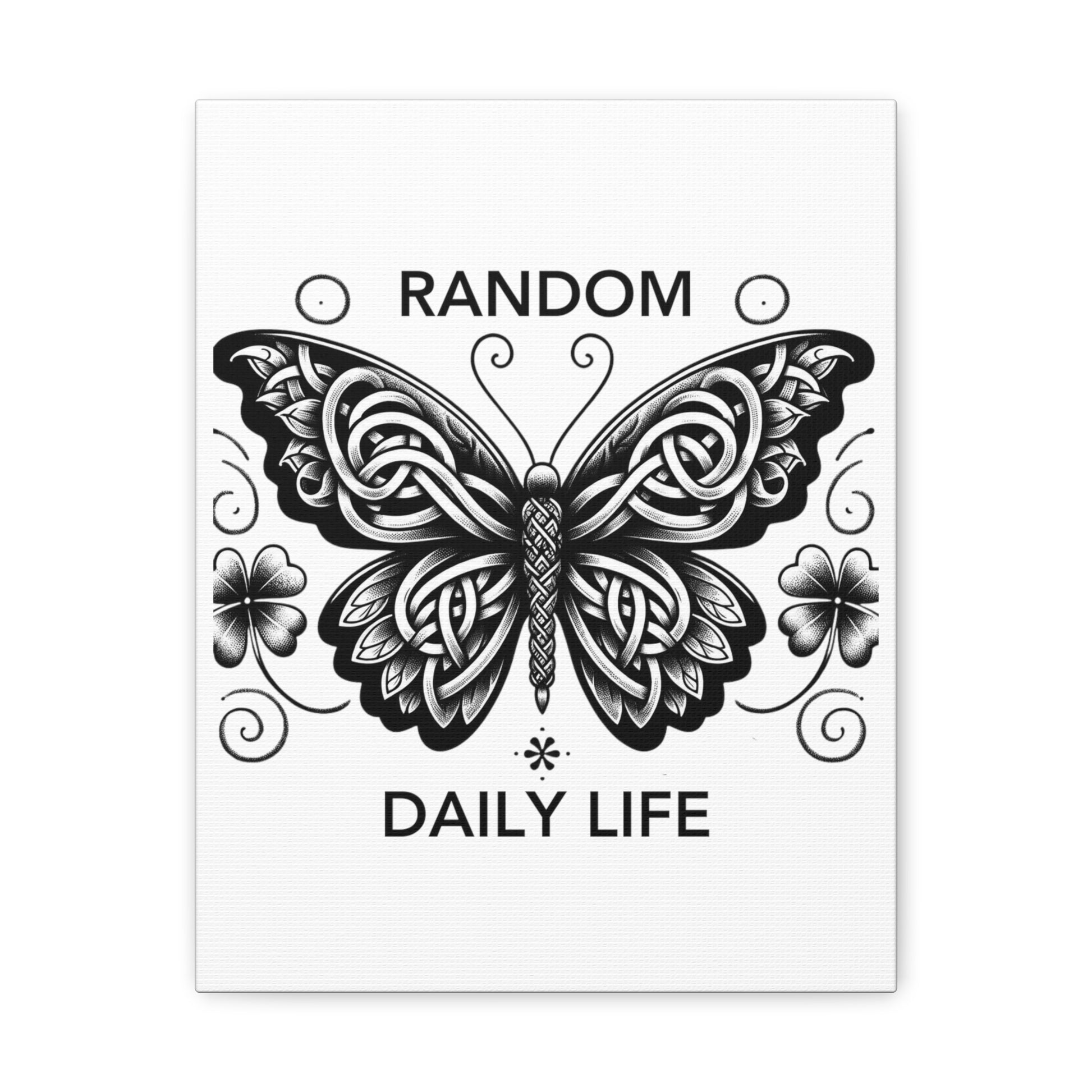 Random Daily Life ( The Grey Butterfly) - Canvas