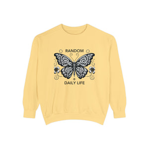 Random Daily Life ( The Grey Butterfly) - Unisex Garment-Dyed Sweatshirt