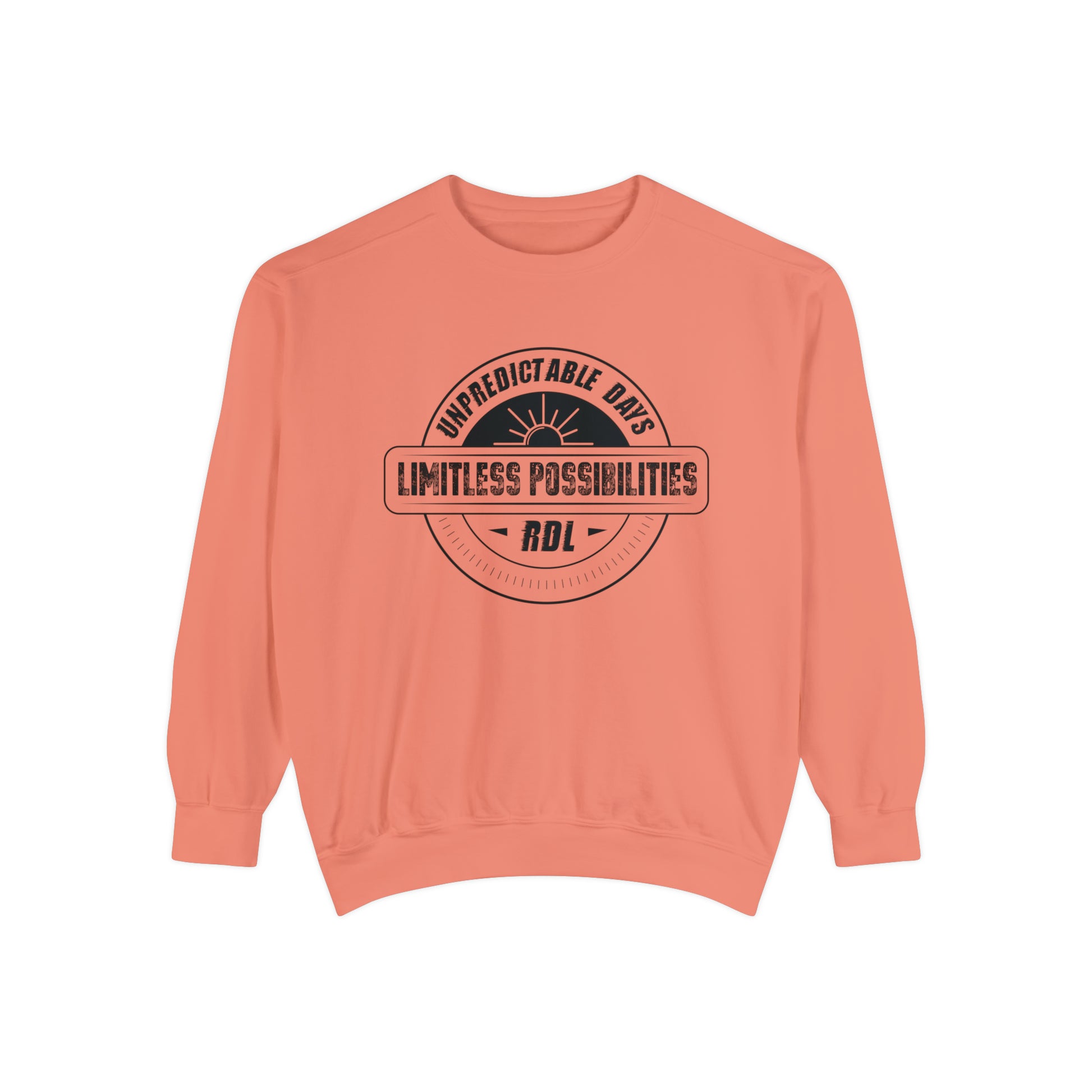 Unpredictable Days, Limitless Possibilities - Unisex Garment-Dyed Sweatshirt