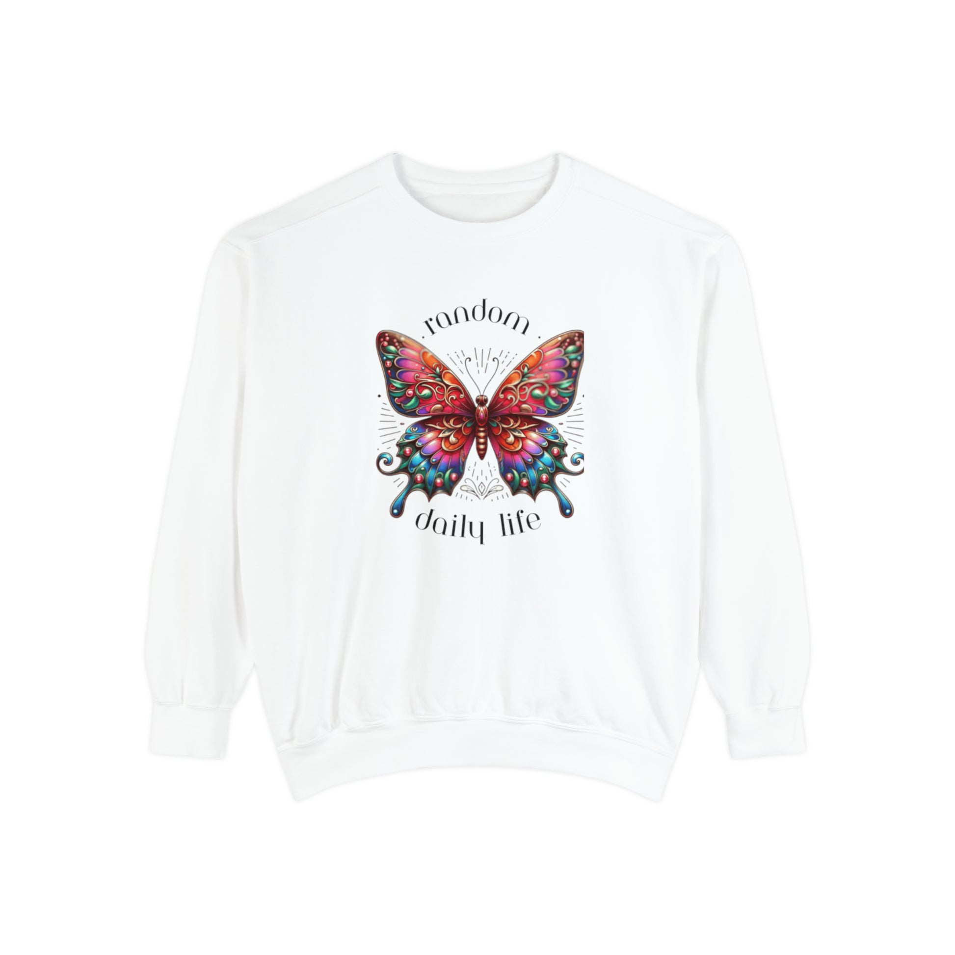 Random Daily Life ( Beautiful Butterfly) - Unisex Garment-Dyed Sweatshirt