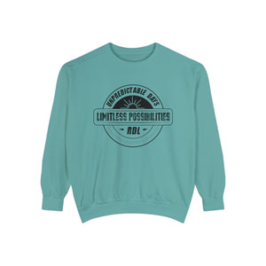 Unpredictable Days, Limitless Possibilities - Unisex Garment-Dyed Sweatshirt