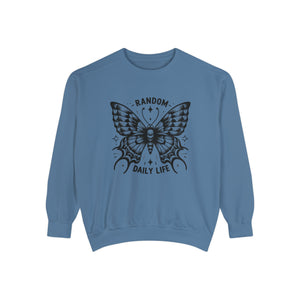 Random Daily Life ( Black Butterfly ) - Unisex Garment-Dyed Sweatshirt