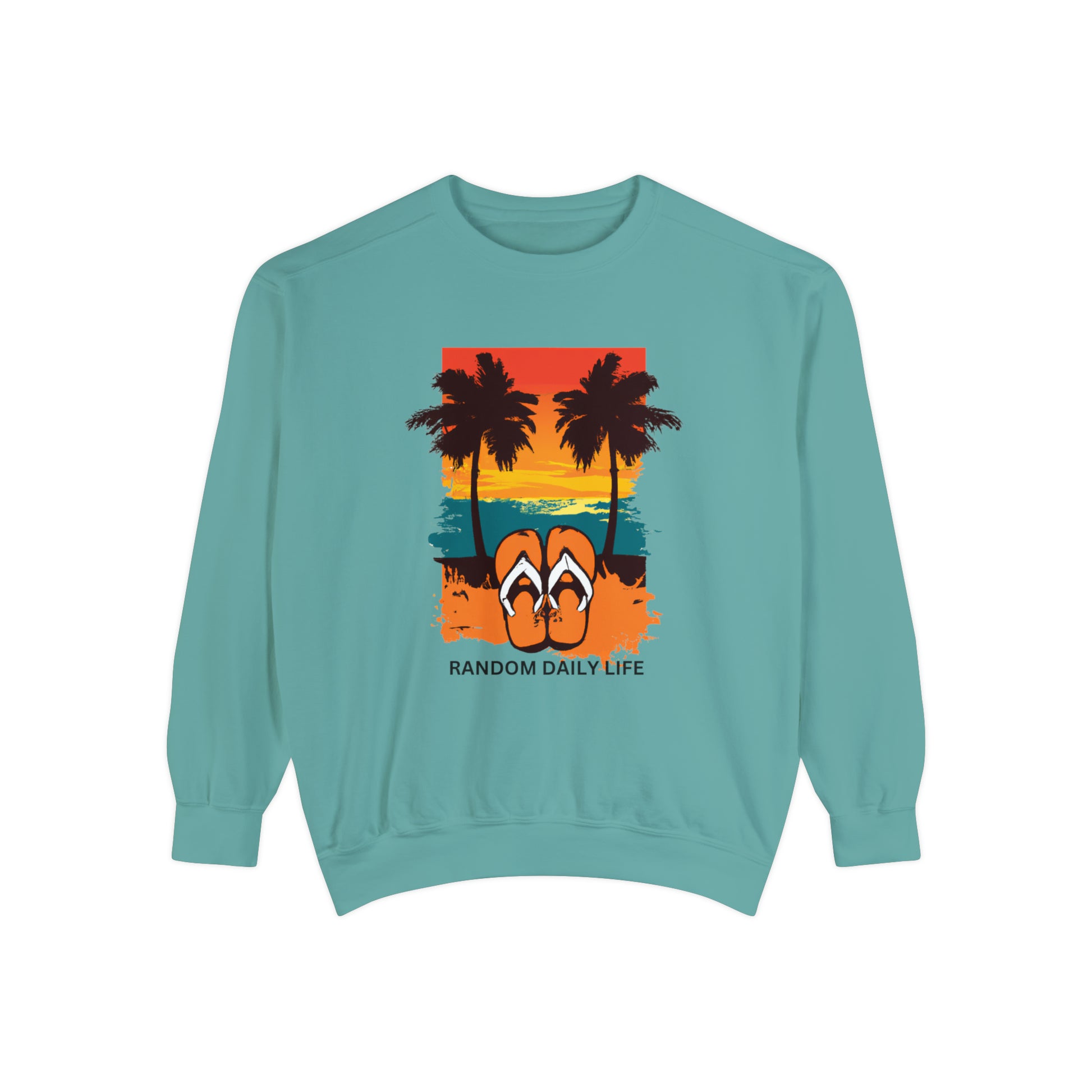 Random Daily Life ( Sunset Beach) - Unisex Garment-Dyed Sweatshirt