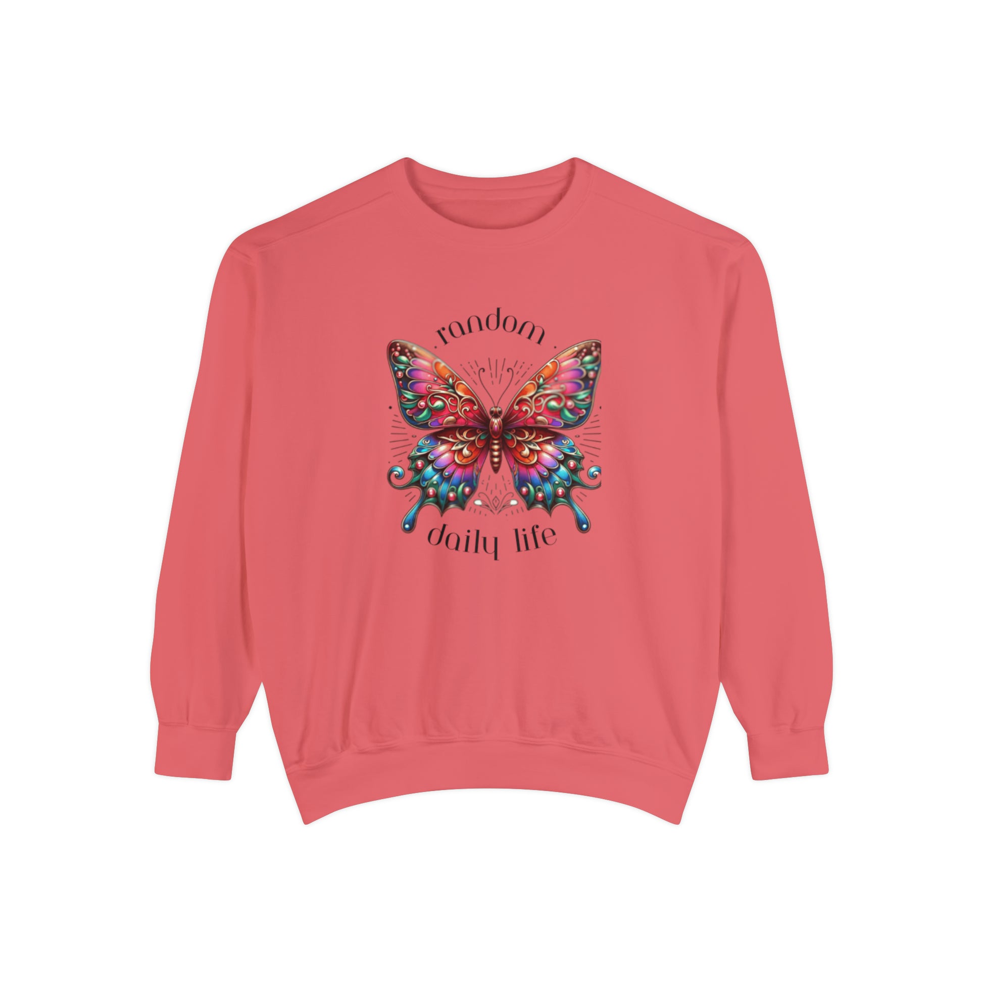 Random Daily Life ( Beautiful Butterfly) - Unisex Garment-Dyed Sweatshirt