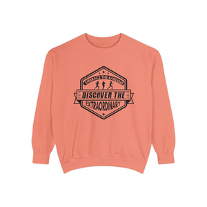 Embrace The Random - Discover The Extraordinary - Unisex Garment-Dyed Sweatshirt