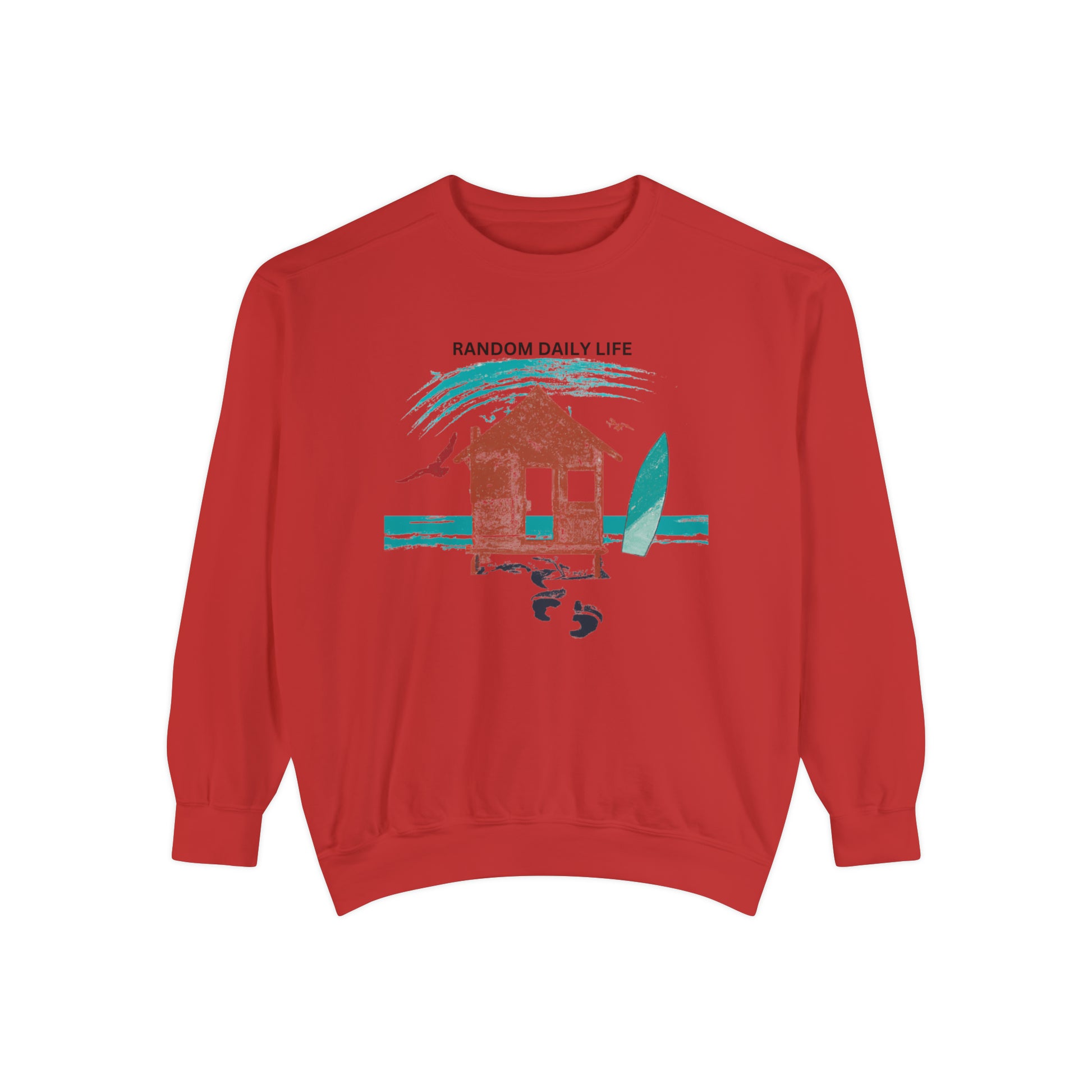 Embrace The Chaos, Find Your Own Rhythm - Unisex Garment-Dyed Sweatshirt