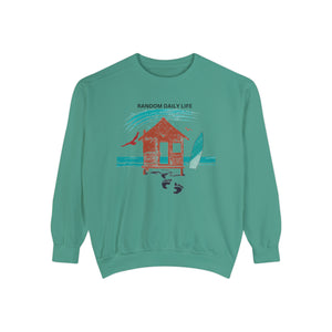 Embrace The Chaos, Find Your Own Rhythm - Unisex Garment-Dyed Sweatshirt