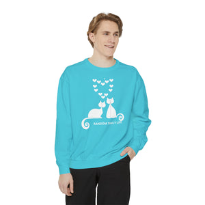 Random Daily Life ( Flower Kitty ) - Unisex Garment-Dyed Sweatshirt