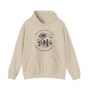 Make Each Moment Count, Embrace Life's Unpredictability  - Unisex Hoodie