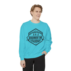 Embrace The Random - Discover The Extraordinary - Unisex Garment-Dyed Sweatshirt