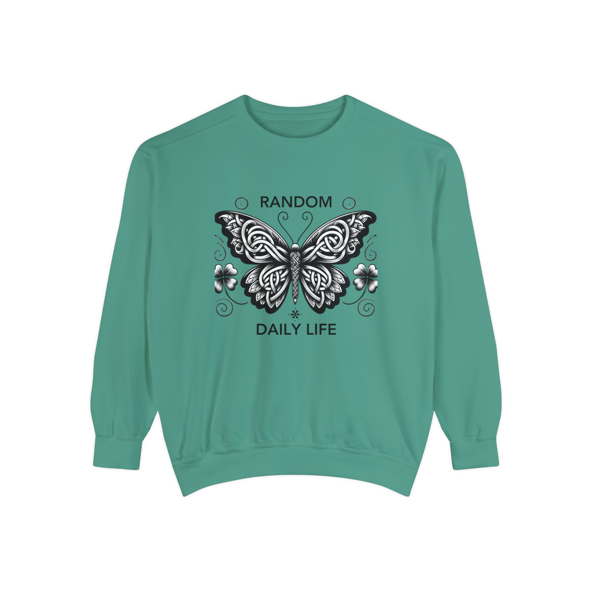 Random Daily Life ( The Grey Butterfly) - Unisex Garment-Dyed Sweatshirt