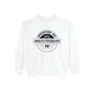 Unpredictable Days, Limitless Possibilities - Unisex Garment-Dyed Sweatshirt