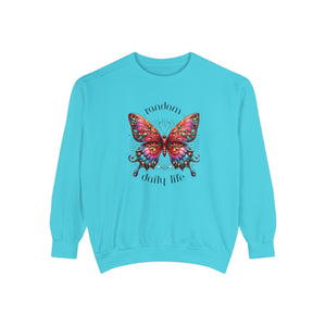 Random Daily Life ( Beautiful Butterfly) - Unisex Garment-Dyed Sweatshirt