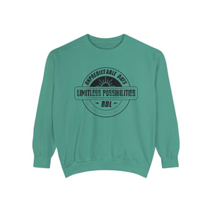 Unpredictable Days, Limitless Possibilities - Unisex Garment-Dyed Sweatshirt