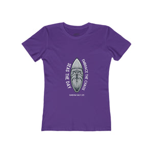 Women’s Surfboard Tee – Seas the Day, Embrace the Chaos – Next Level Comfort