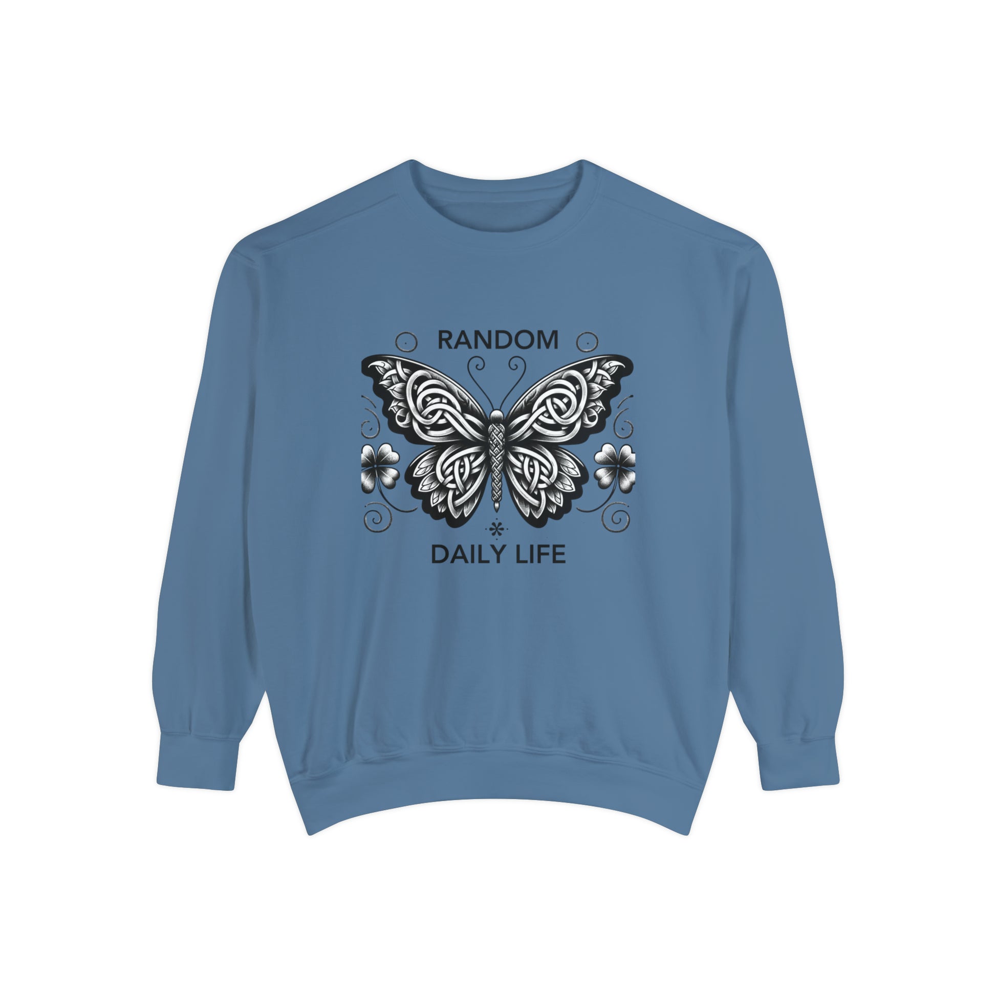 Random Daily Life ( The Grey Butterfly) - Unisex Garment-Dyed Sweatshirt