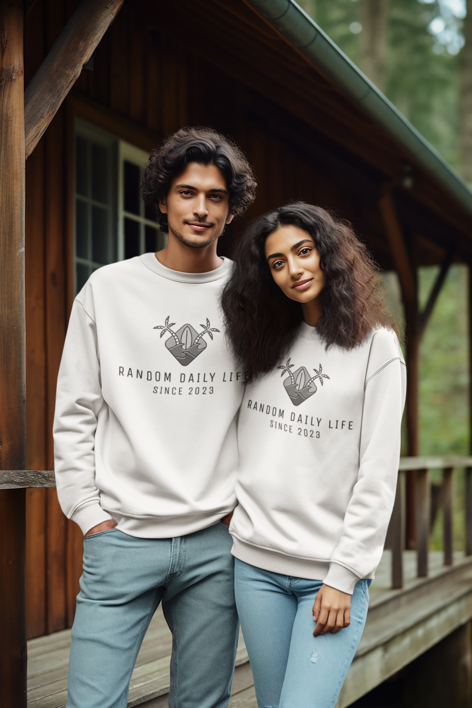 Embrace The Random - Discover The Extraordinary - Unisex Garment-Dyed Sweatshirt