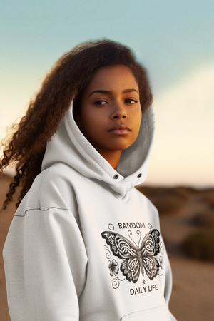 Random Daily Life ( The Grey Butterfly) - Unisex Hoodie