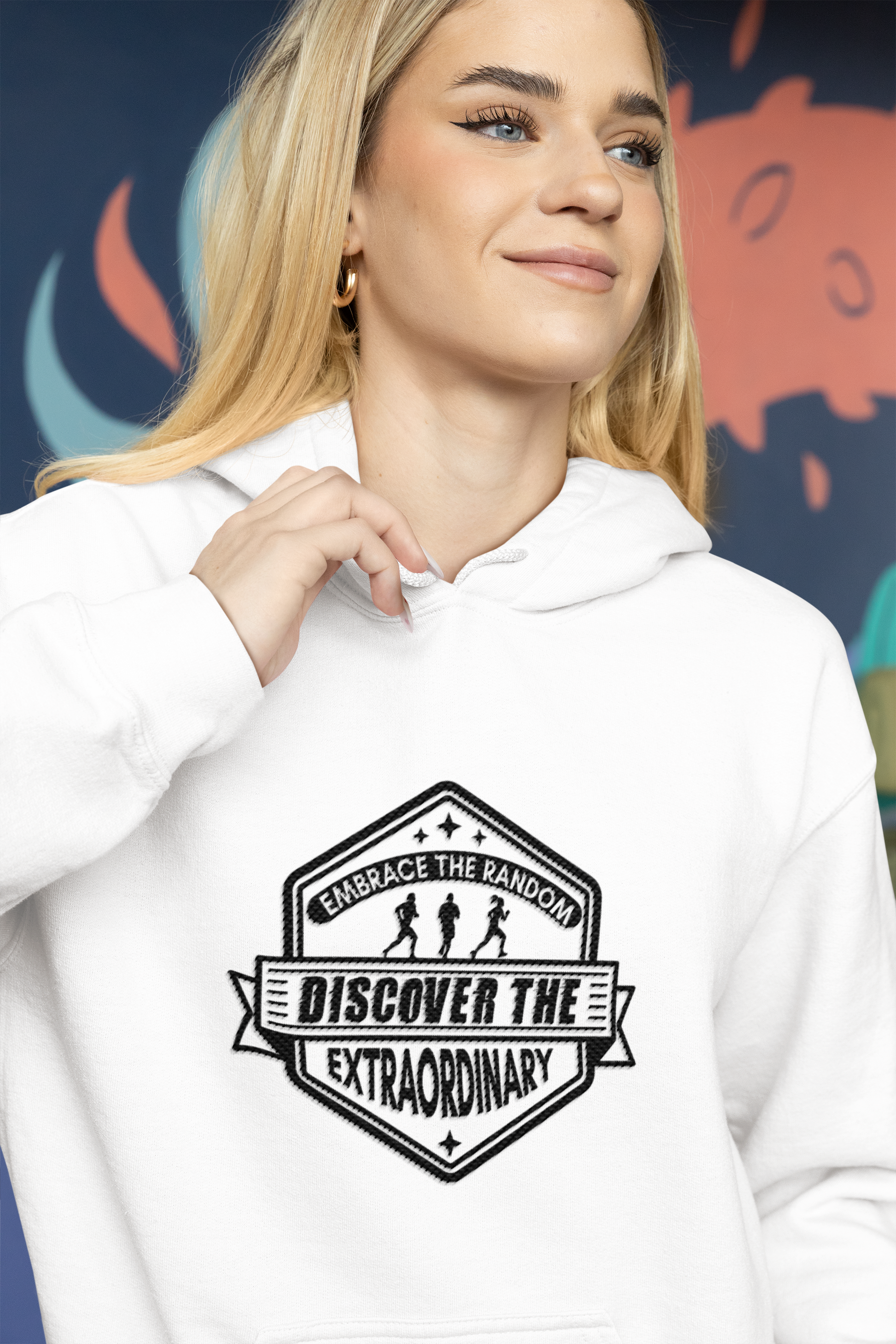 Embrace The Random - Discover The Extraordinary - Unisex Hoodie